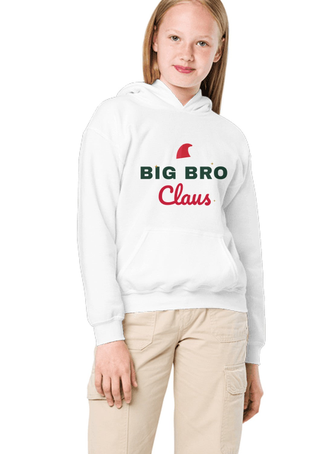 Big Bro Claus hoodie in White