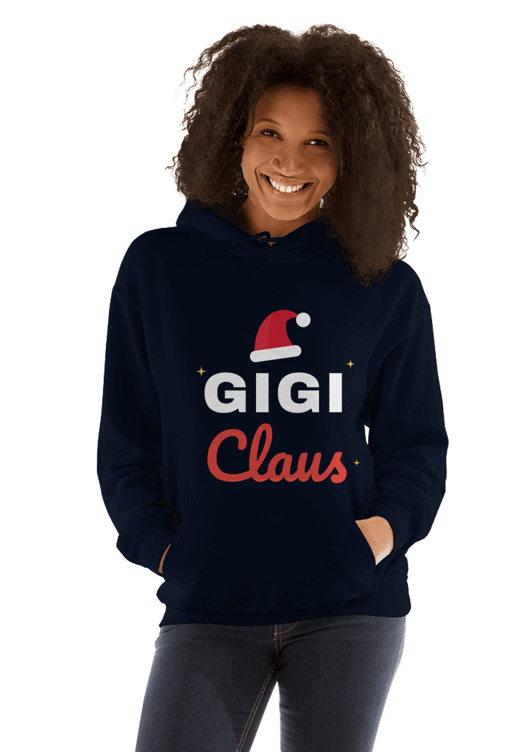 Gigi Claus hoodie in Navy
