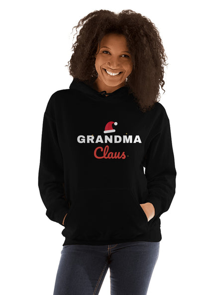 Grandma Claus hoodie in Black