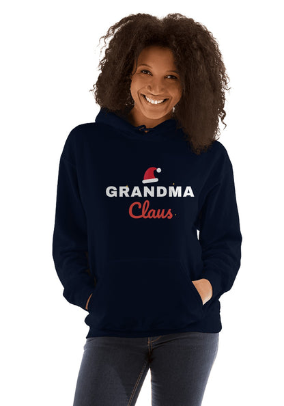 Grandma Claus hoodie in Navy