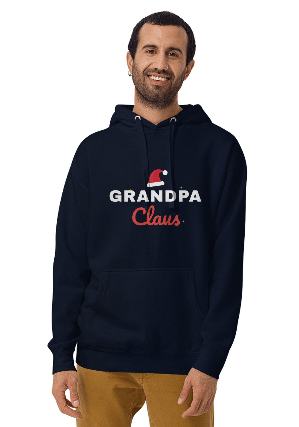 Grandpa Claus hoodie in Navy