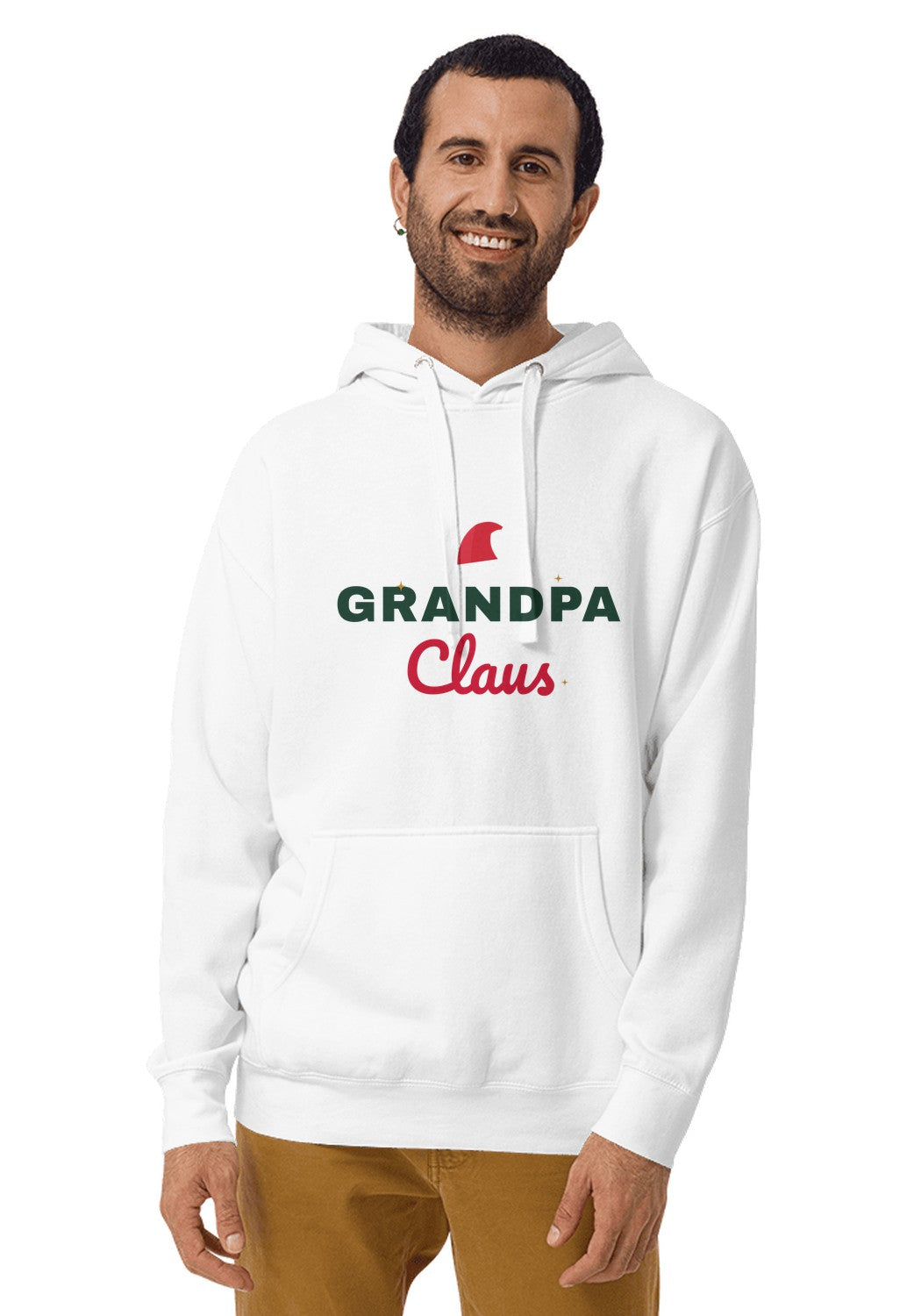 Grandpa Claus hoodie in White
