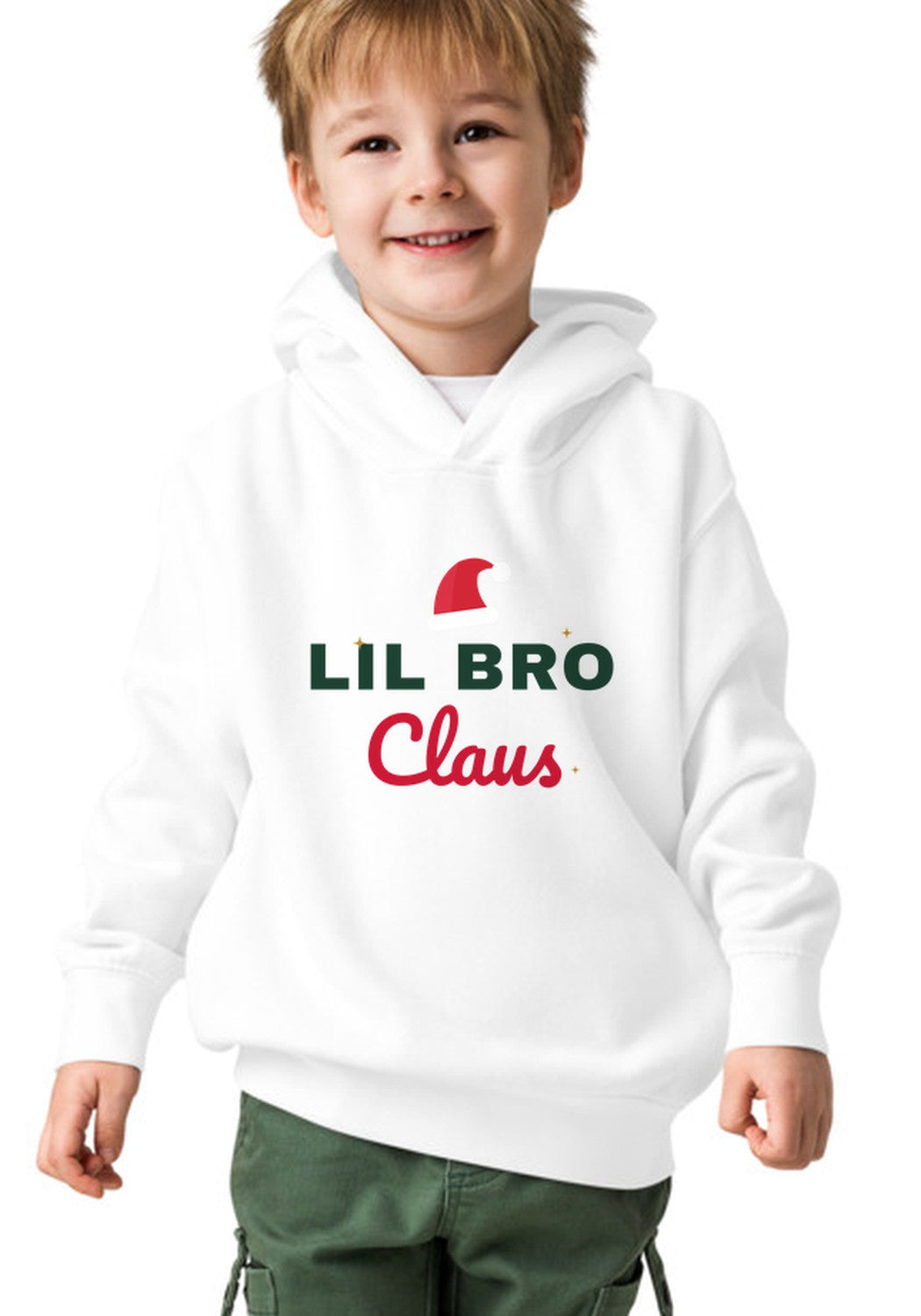 Lil Bro Claus hoodie in White