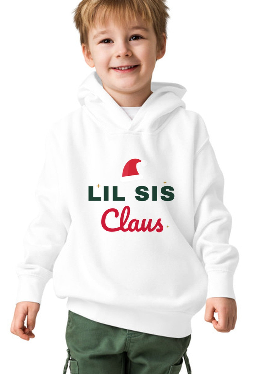Lil Sis Claus hoodie in White