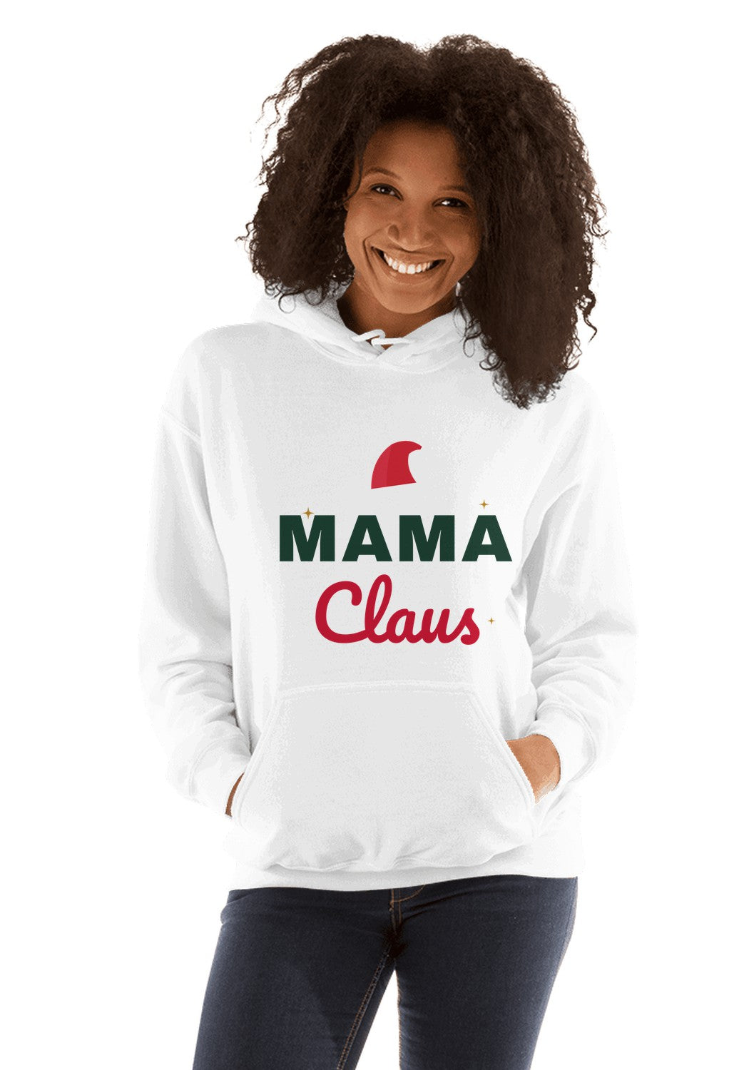 Mama Claus hoodie in White