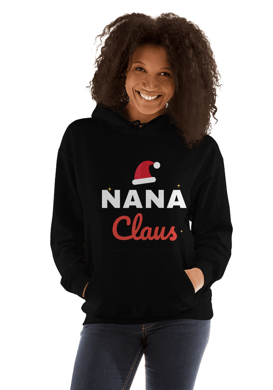 Nana Claus hoodie in Black