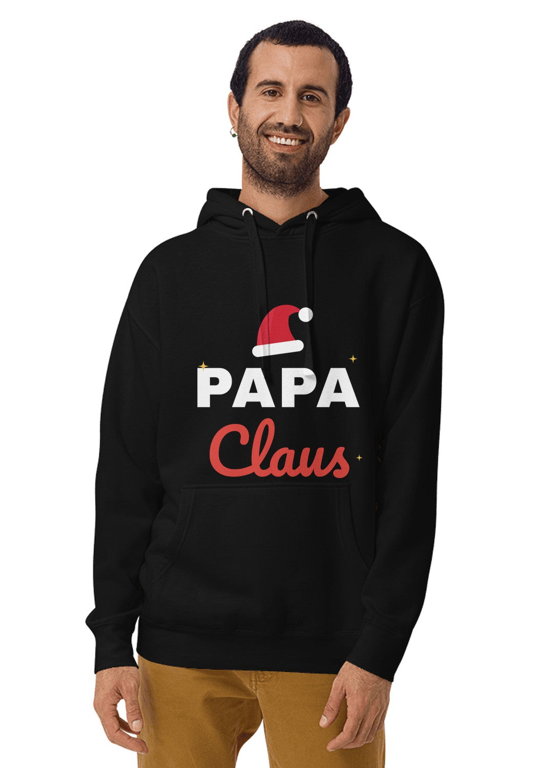Papa Claus hoodie in Black