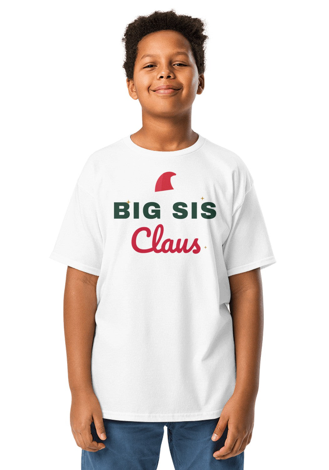 Big Sis Claus t-shirt in White