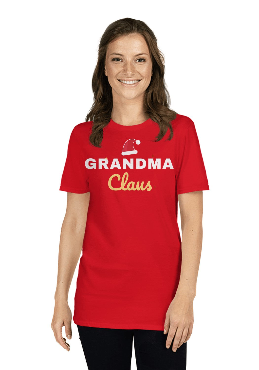 Grandma Claus t-shirt in Red