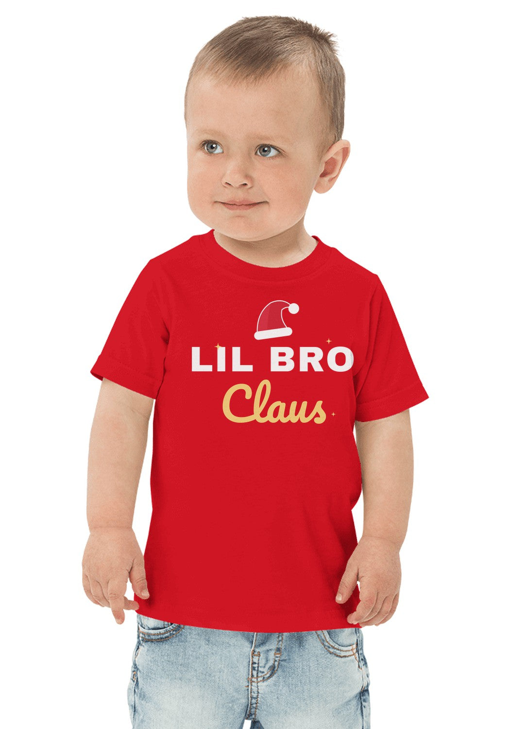 Lil Bro Claus t-shirt in Red