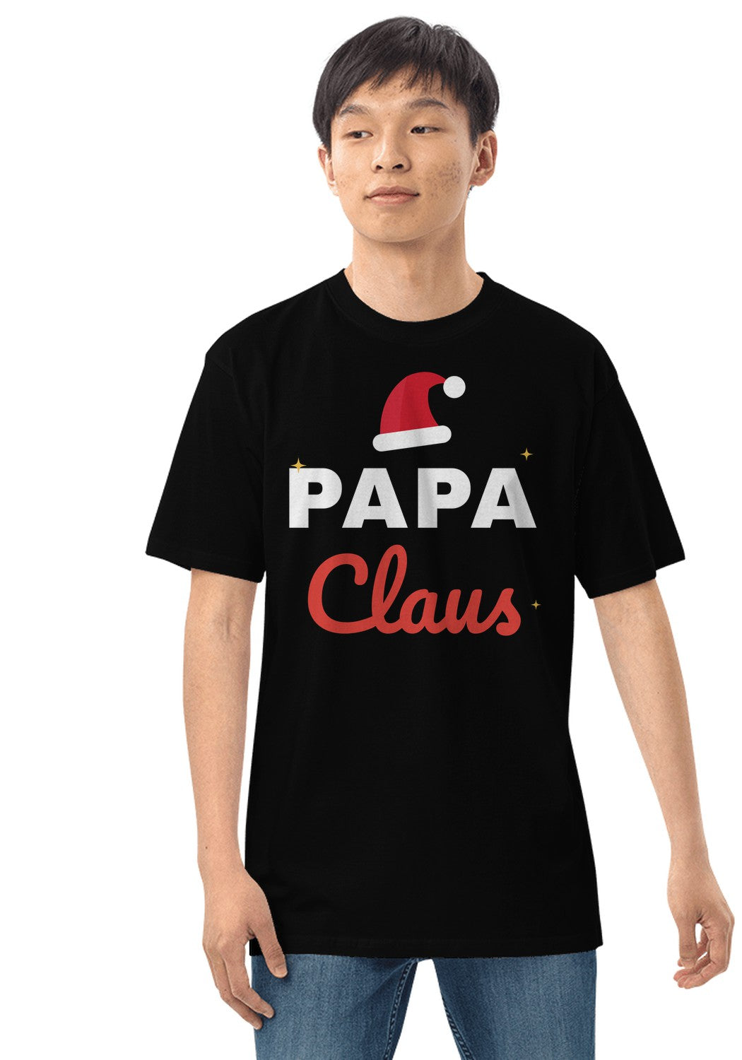 Papa Claus t-shirt in Black