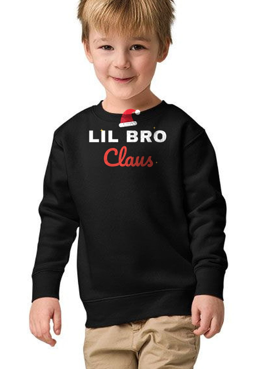 Lil Bro Claus sweatshirt in Black
