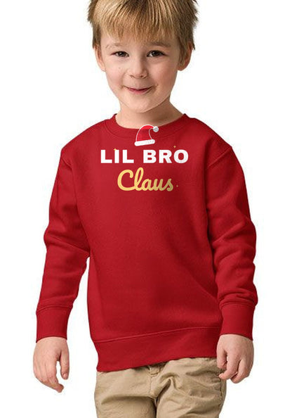Lil Bro Claus sweatshirt in Red