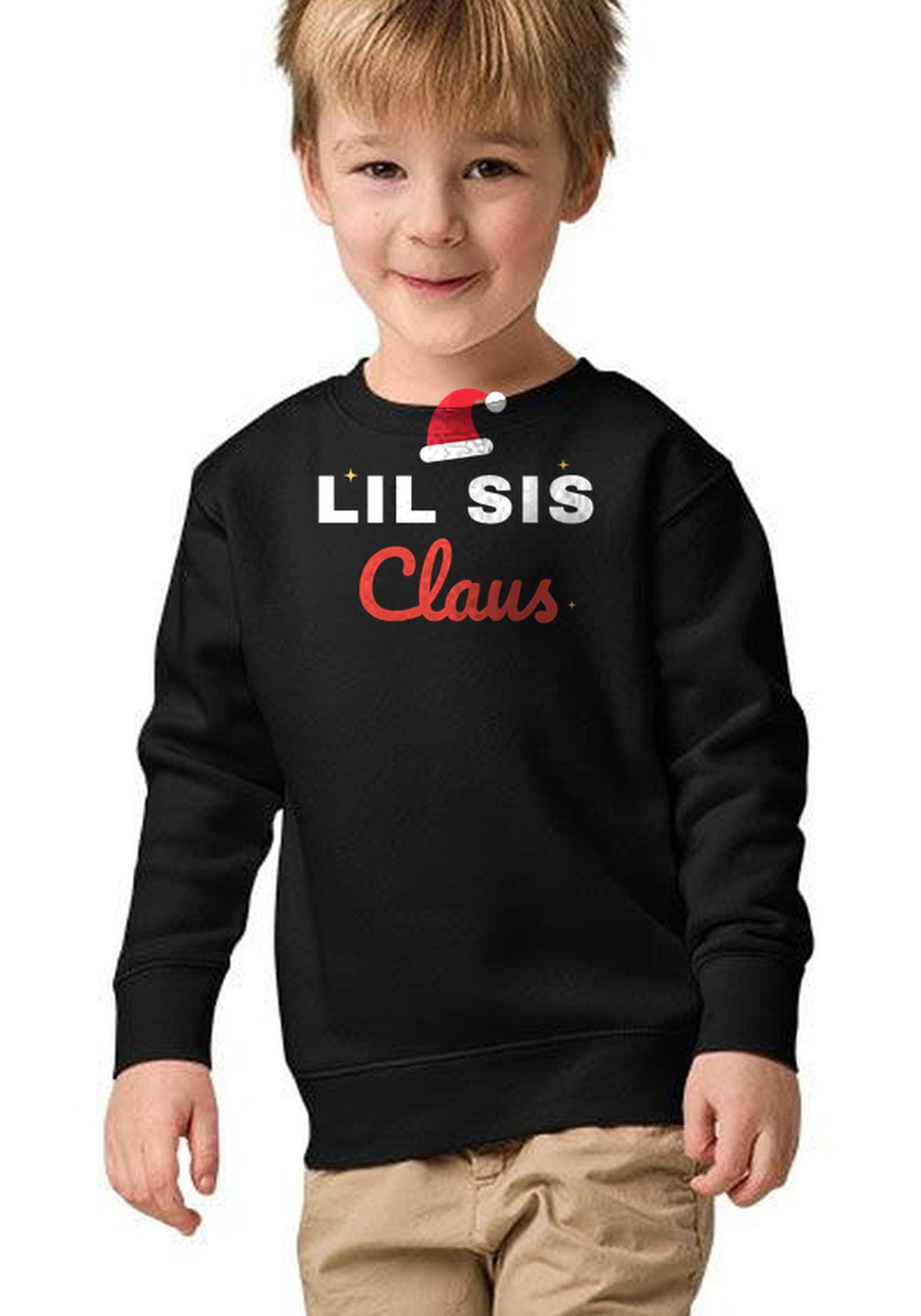 Lil Sis Claus sweatshirt in Black