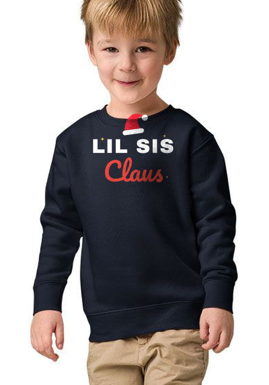 Lil Sis Claus sweatshirt in Navy