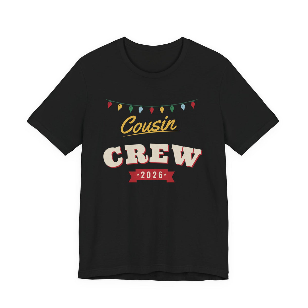 Cousin Crew 2026 Christmas shirt, black