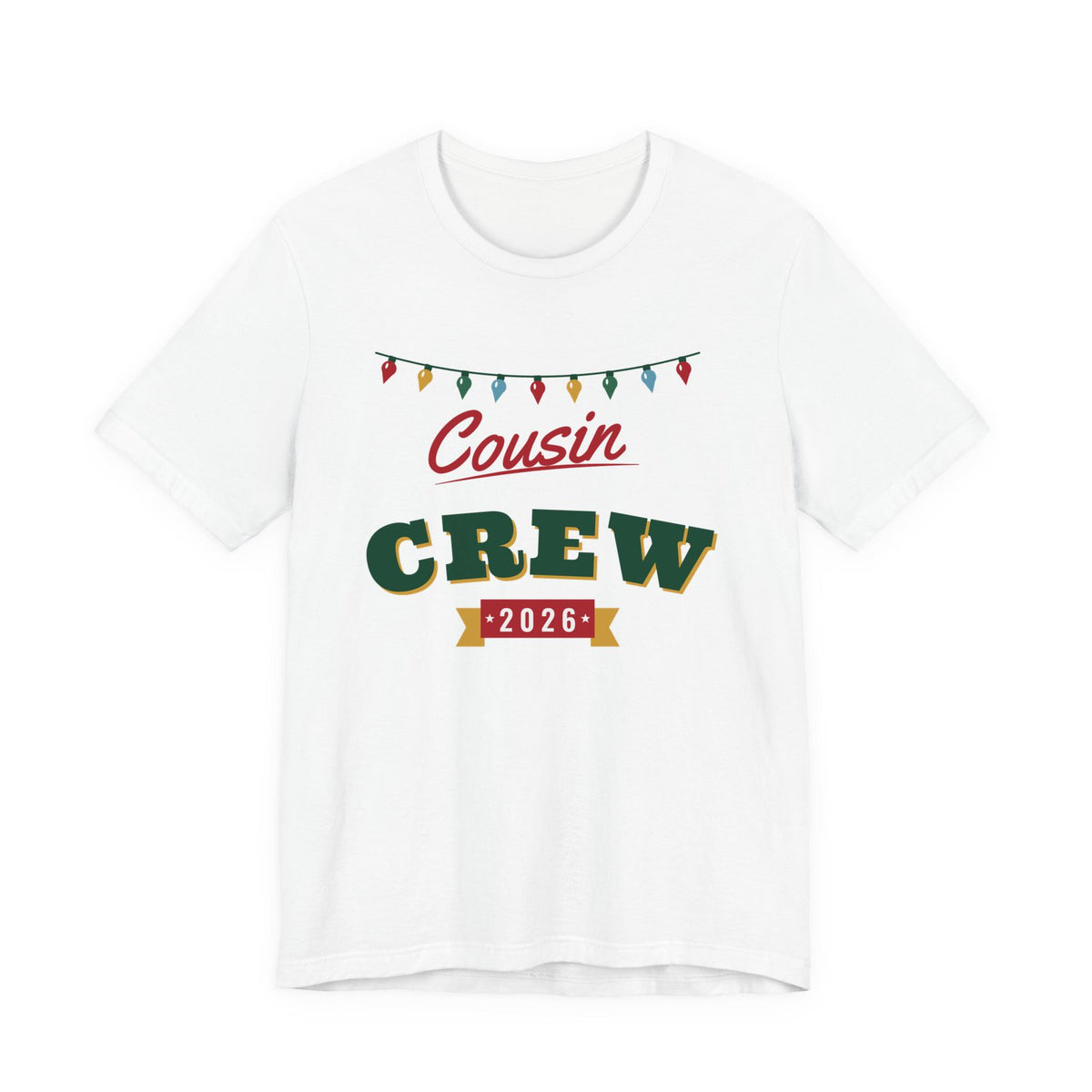 Cousin Crew 2026 Christmas shirt, white