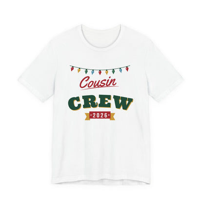 Cousin Crew 2026 Christmas shirt, white