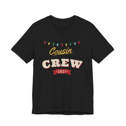 Cousin Crew 2027 Christmas shirt, black
