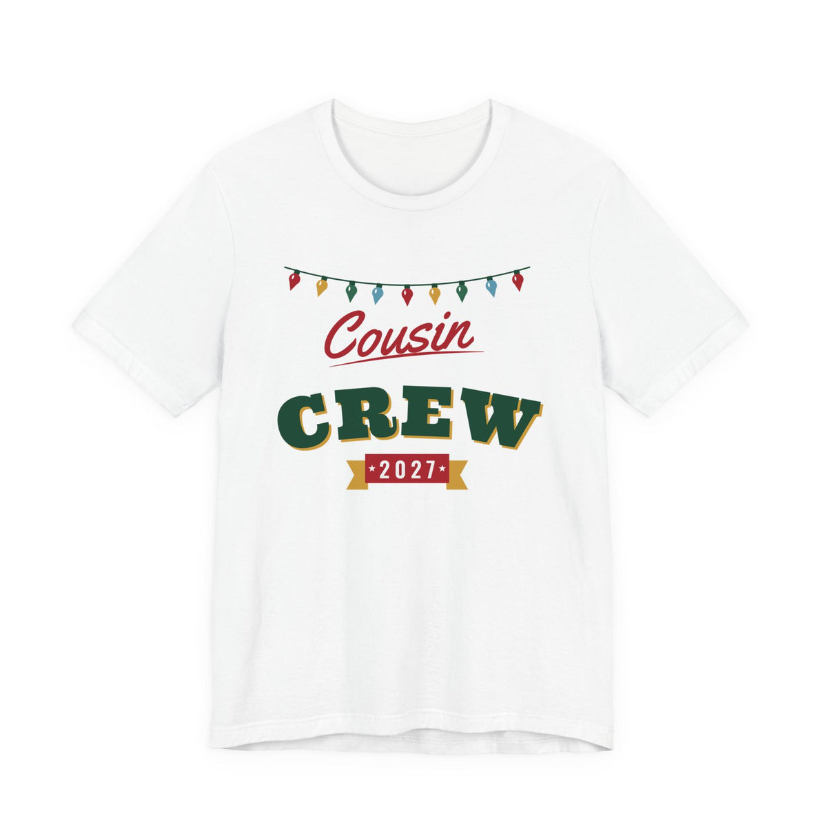 Cousin Crew 2027 Christmas shirt, white