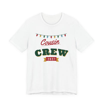 Cousin Crew 2027 Christmas shirt, white