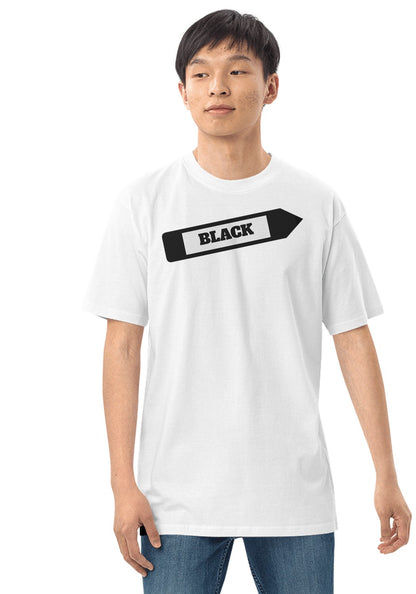 Black Crayon t-shirt in White