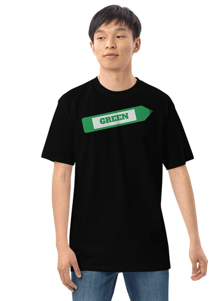 Green Crayon t-shirt in Black