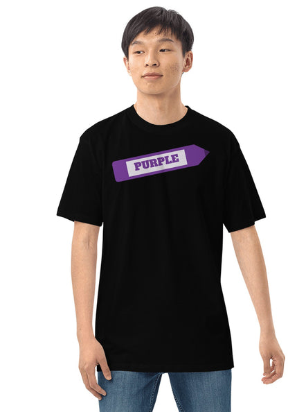 Purple Crayon t-shirt in Black