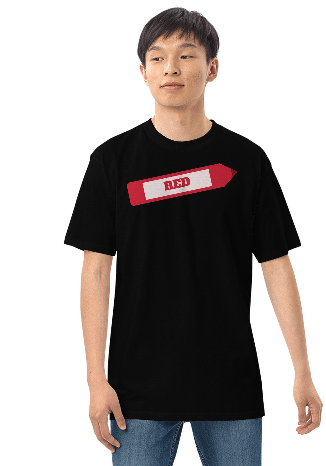 Red Crayon t-shirt in Black