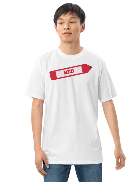 Red Crayon t-shirt in White