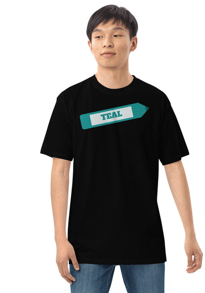 Teal Crayon t-shirt in Black