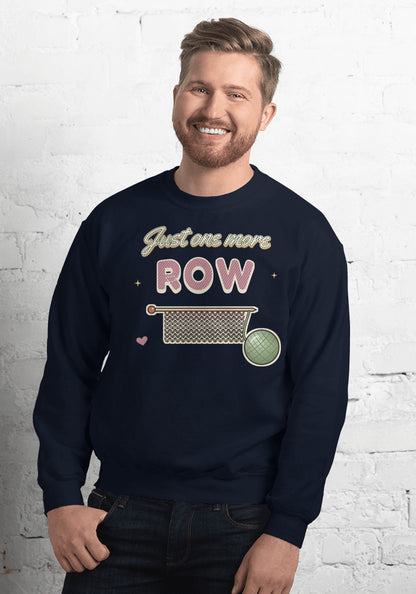 Just One More Row sweatshirt in Navy