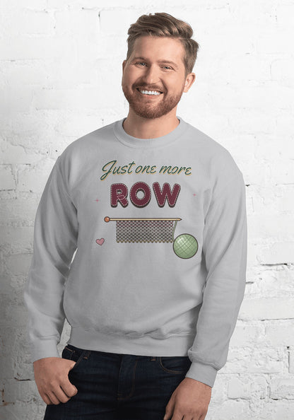 Just One More Row sweatshirt in Sport Grey