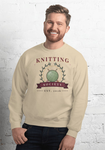Knitting Society sweatshirt in Sand