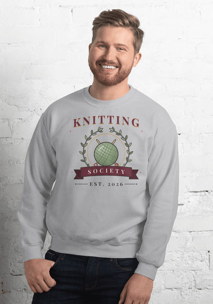 Knitting Society sweatshirt in Sport Grey