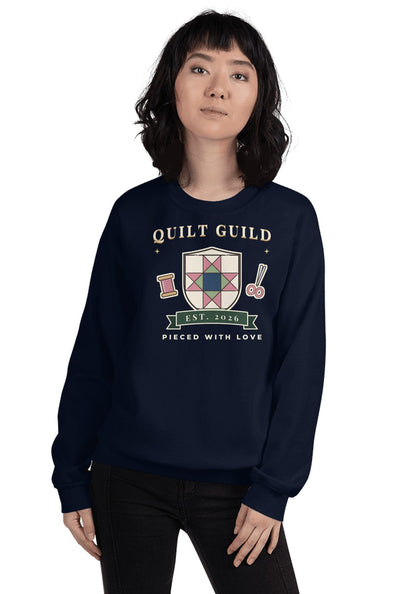 Quilt Guild sweatshirt in Navy