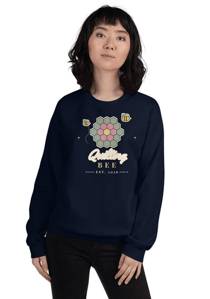 Quilting Bee sweatshirt in Navy