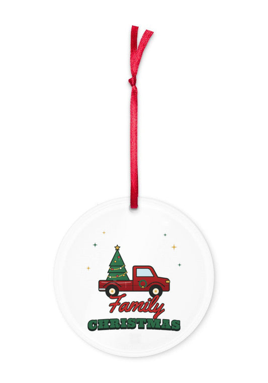 Custom Acrylic Photo Ornament with sample design