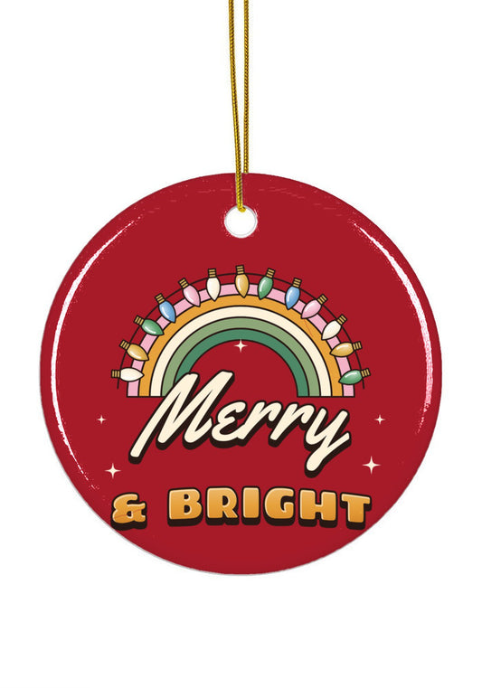 Custom Ceramic Christmas Ornament with sample design