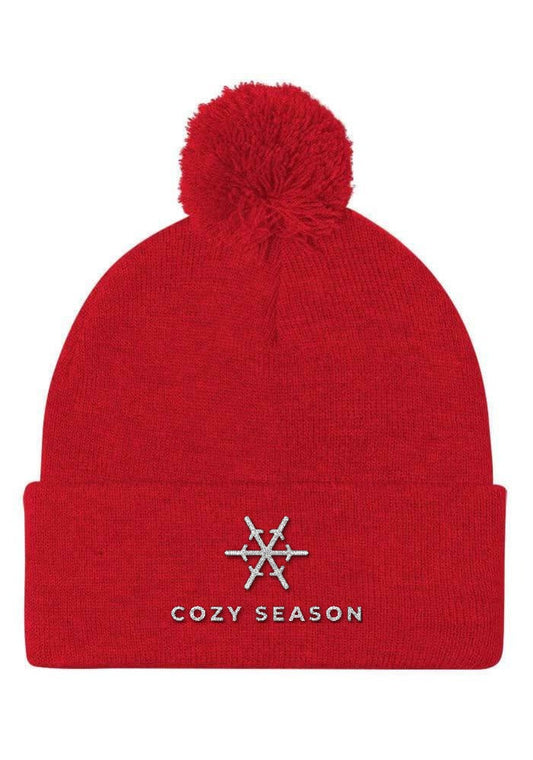 Custom Embroidered Pom-Pom Beanie | Sportsman SP15 with sample embroidery