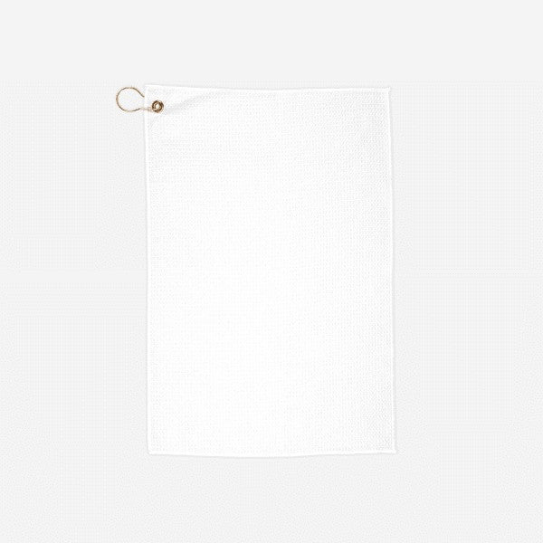 Custom golf towel with grommet