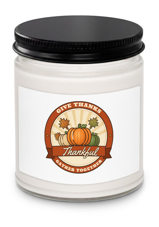 Custom Label Soy Candle (9 oz) with sample design