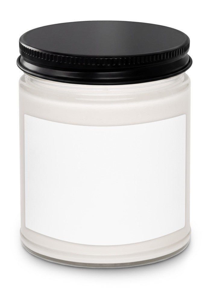 Custom label soy candle, 9 oz