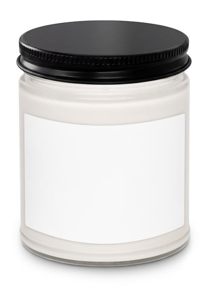 Custom label soy candle, 9 oz