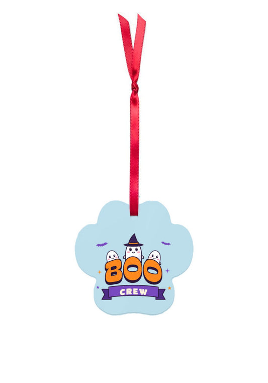 Custom Metal Ornament | Pet Paw, Scalloped or Rectangle with sample design