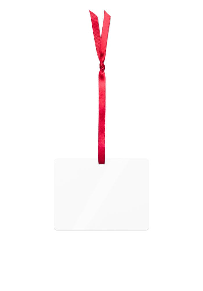 Custom metal ornament, rectangle