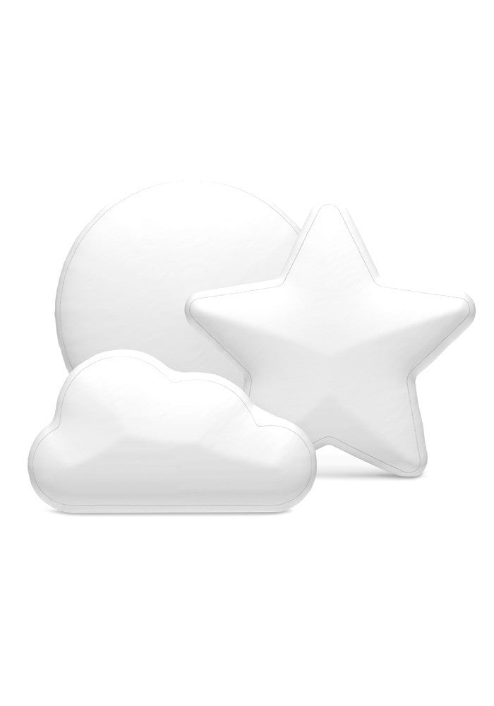 Custom shaped pillows cut to the outline of the design