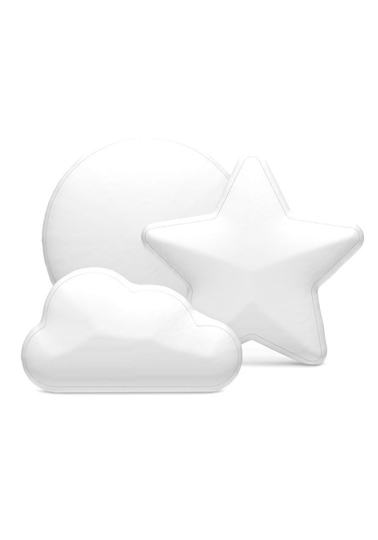 Custom shaped pillows cut to the outline of the design