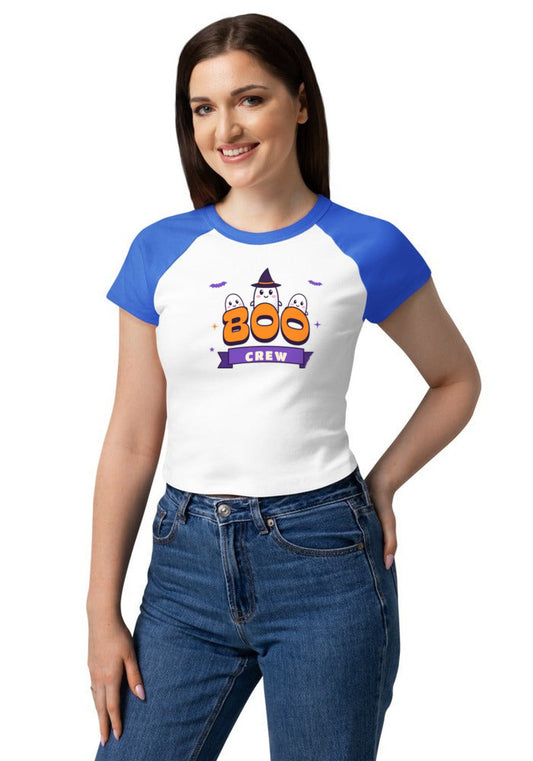 Custom Women's Rib Baby Tee | Bella+Canvas 1201 with sample design