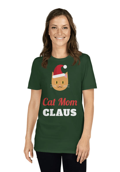 Cat Mom Claus t-shirt in Forest